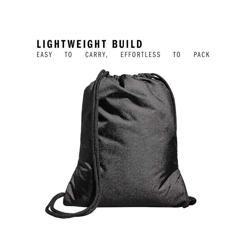 adidas Alliance Sackpack Drawstring Backpack Black Gym Bag